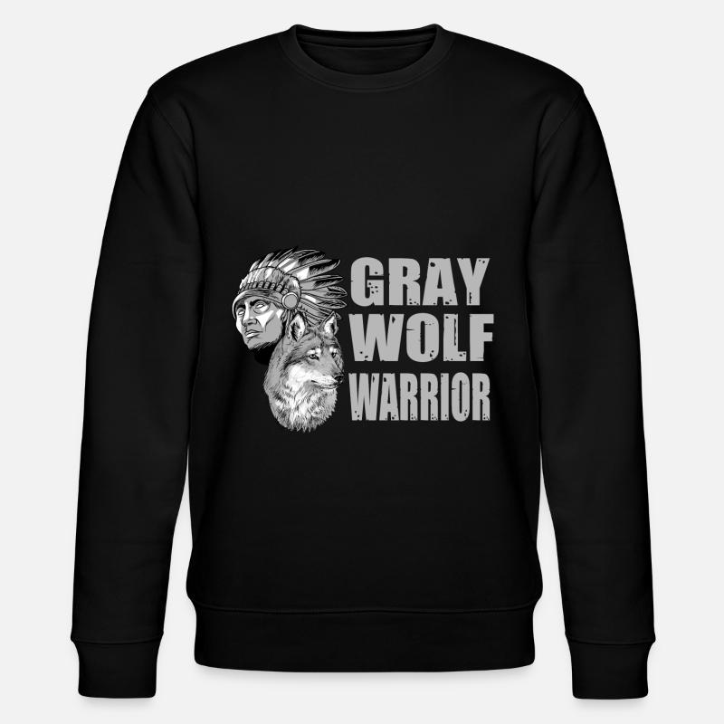 Wolf - Stanley/Stella Unisex Bio-Sweatshirt CHANGER  - Schwarz