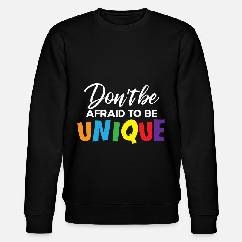 Unique Einzigartig Persönlichkeitsentwicklung - Stanley/Stella Unisex Bio-Sweatshirt CHANGER  - Schwarz