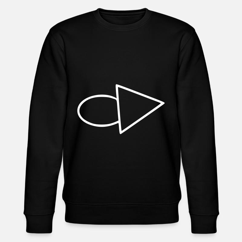 Flèche dessin esquisse blanc - Sweat bio CHANGER Stanley/Stella Unisexe - noir