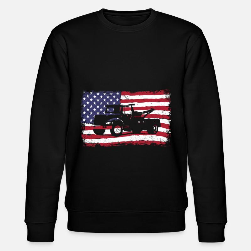 Abschleppwagen Abschleppdienst Abschlepper - Stanley/Stella Unisex Bio-Sweatshirt CHANGER  - Schwarz