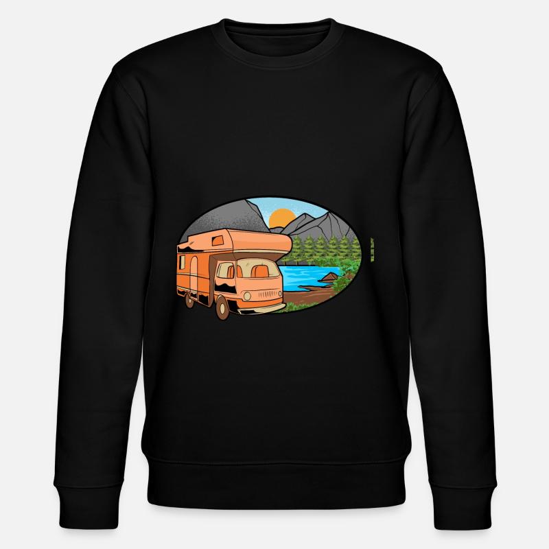 Caravane Camping-car Caravan Camper - Sweat bio CHANGER Stanley/Stella Unisexe - noir