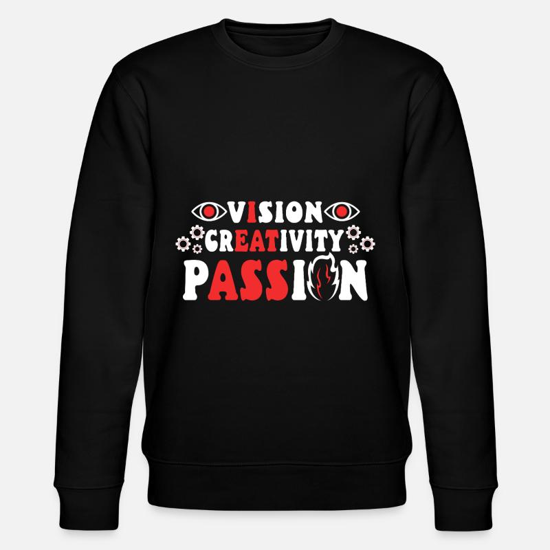 Vision Créativité Passion - Sweat bio CHANGER Stanley/Stella Unisexe - noir