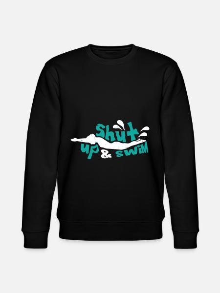 Swimmers Swimming 50 meters track Breaststroke - Stanley/Stella CHANGER Unisex Organic Sweatshirt - black