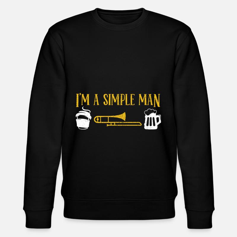 Trombone - Stanley/Stella CHANGER Unisex Organic Sweatshirt - black
