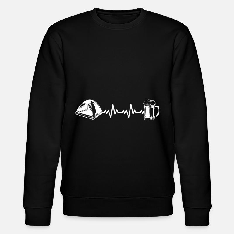 Camping Campen Zeltplatz Zelten - Sweat bio CHANGER Stanley/Stella Unisexe - noir