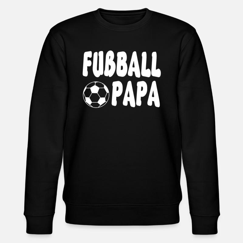 Fussball Papa Shirt! - Stanley/Stella Unisex Bio-Sweatshirt CHANGER  - Schwarz