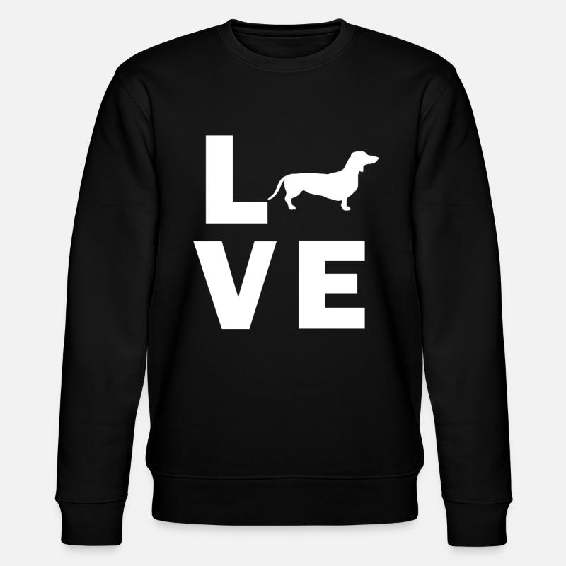 L'amour teckel - Sweat bio CHANGER Stanley/Stella Unisexe - noir