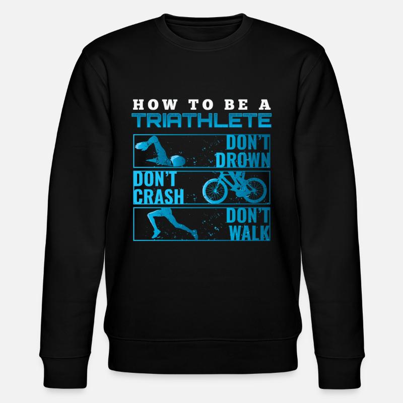 Triathlon cadeau T-shirt Evolution hommes - Sweat bio CHANGER Stanley/Stella Unisexe - noir