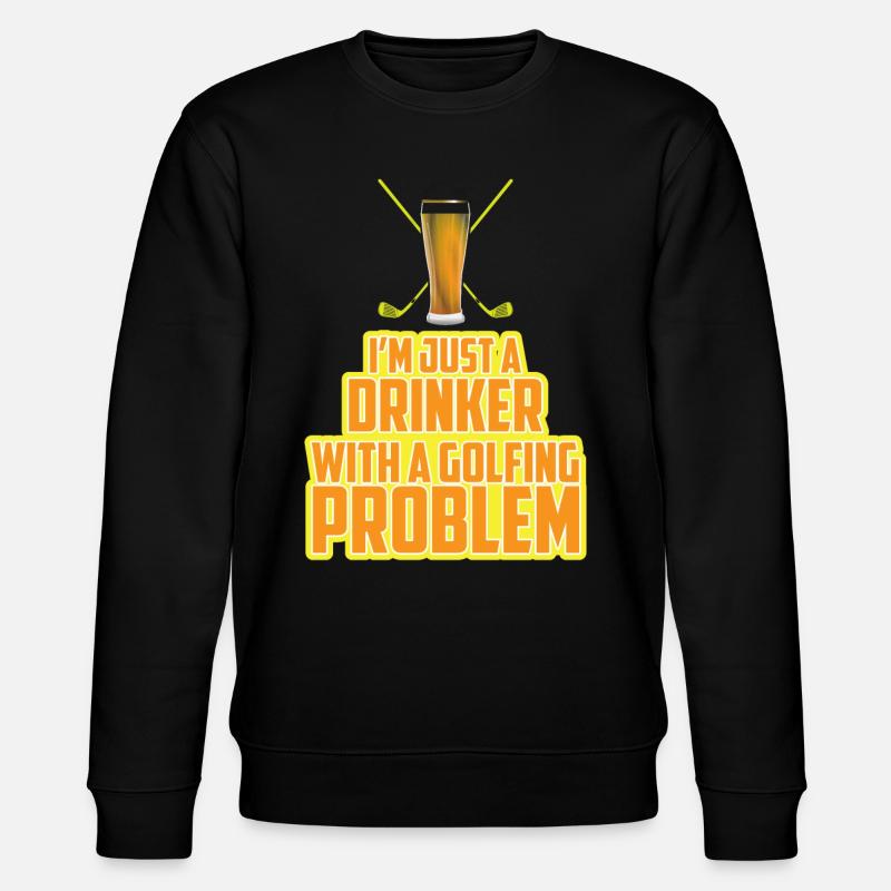 Golfing problem - Stanley/Stella CHANGER Unisex Organic Sweatshirt - black