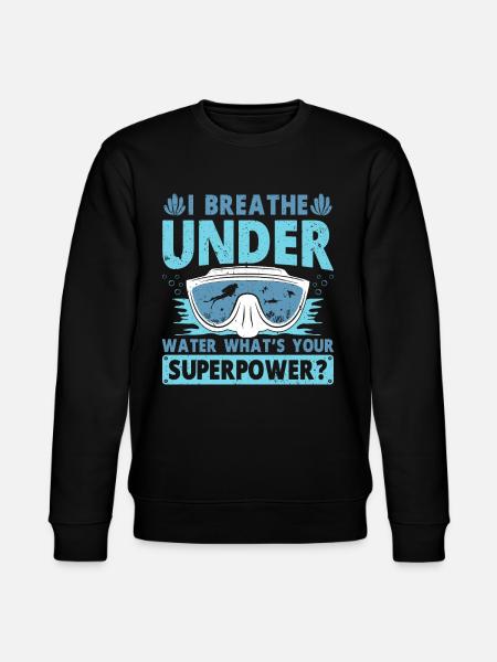 Diving Diver Ocean Lovers - Stanley/Stella CHANGER Unisex Organic Sweatshirt - black