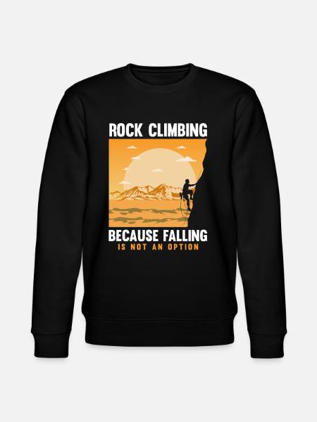 Klettern Mountain Boulder Climble Climber - Stanley/Stella Unisex Bio-Sweatshirt CHANGER - Schwarz
