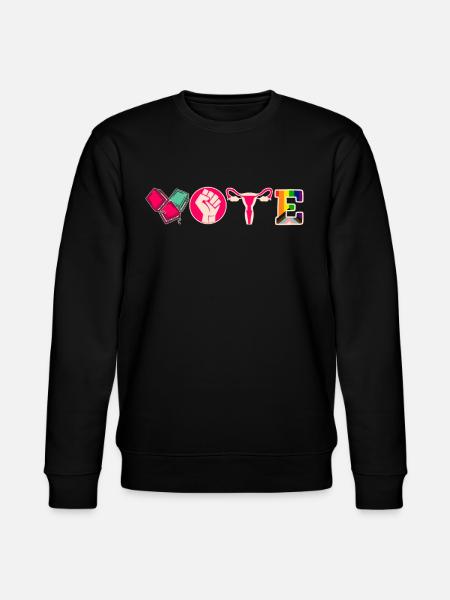 Voting Books Faustier Ovaries Lgtbq - Stanley/Stella CHANGER Unisex Organic Sweatshirt - black