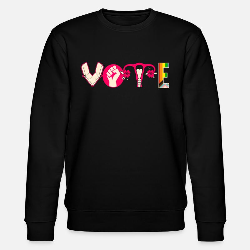 Abstimmungsbücher Faustier Eierstöcke Lgtbq - Stanley/Stella Unisex Bio-Sweatshirt CHANGER  - Schwarz