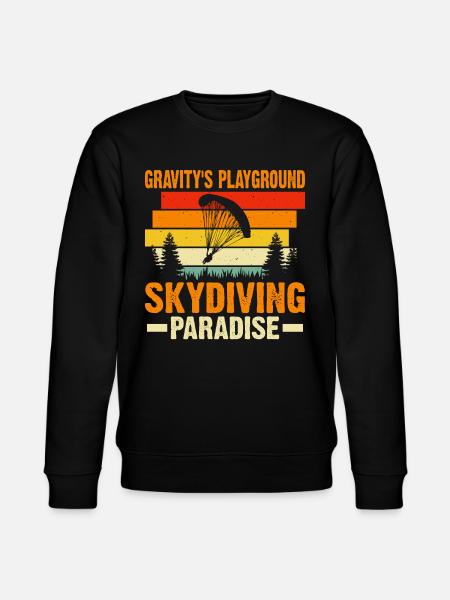 Skydiving Skydiving - Stanley/Stella CHANGER Unisex Organic Sweatshirt - black