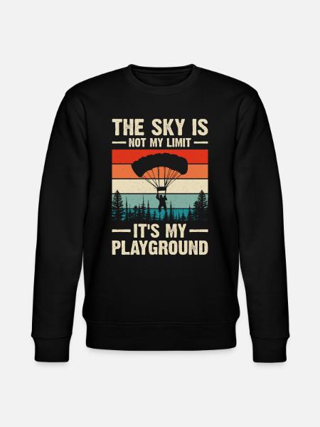 Skydiving Skydiving - Stanley/Stella CHANGER Unisex Organic Sweatshirt - black