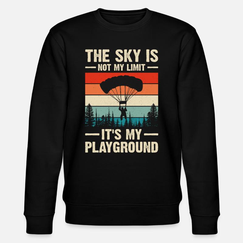 Skydiving Skydiving - Stanley/Stella CHANGER Unisex Organic Sweatshirt - black
