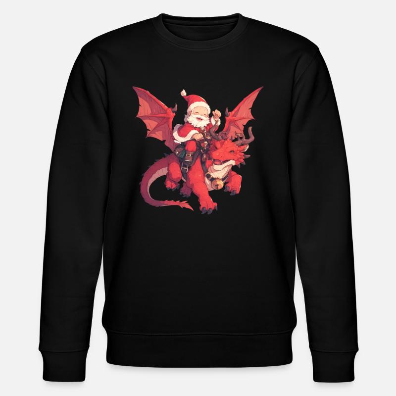 Dragon Noël Dragon Enfants - Sweat bio CHANGER Stanley/Stella Unisexe - noir