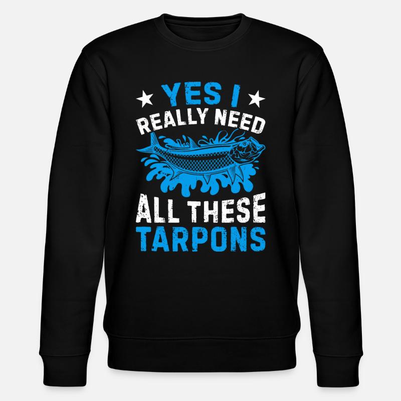 Tarpon Pêche Pêche Pêcheur Pêcheurs - Sweat bio CHANGER Stanley/Stella Unisexe - noir
