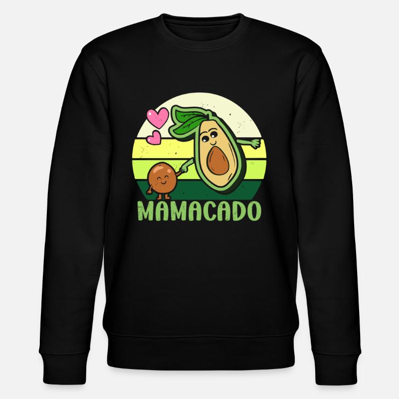Avocat Maman Mamacado Maman Enceinte - Sweat bio CHANGER Stanley/Stella Unisexe - noir