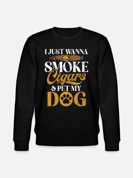 Cigar Smoker - Stanley/Stella CHANGER Unisex Organic Sweatshirt - black