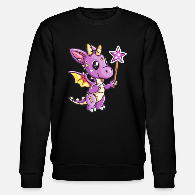 Dragon Fée Kawaii Dragon Enfants - Sweat bio CHANGER Stanley/Stella Unisexe - noir
