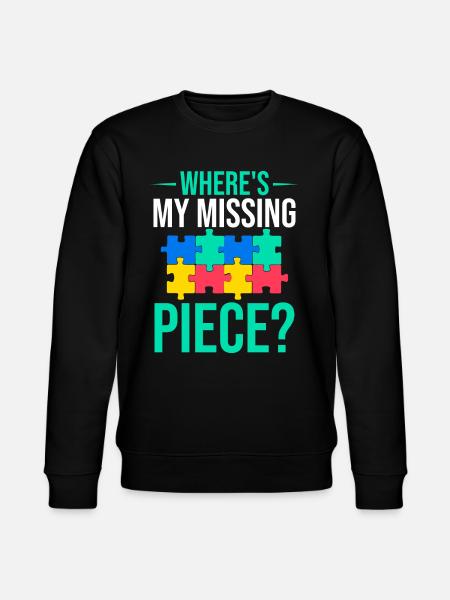 Jigsaw Puzzle Piece Puzzle Lover - Stanley/Stella CHANGER Unisex Organic Sweatshirt - black