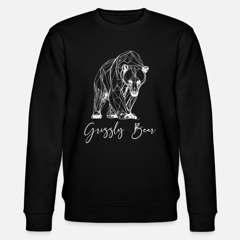 Grizzly Bear Brown Bear - Stanley/Stella CHANGER Unisex Organic Sweatshirt - black