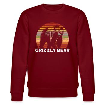 Grizzli Ours brun - Sweat bio CHANGER Stanley/Stella Unisexe - bordeaux - Devant - Nik (191cm) & Marisol (170cm)