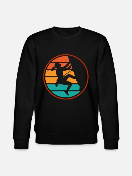 Klettern Mountain Boulder Climble Kletterer - Stanley/Stella Unisex Bio-Sweatshirt CHANGER - Schwarz