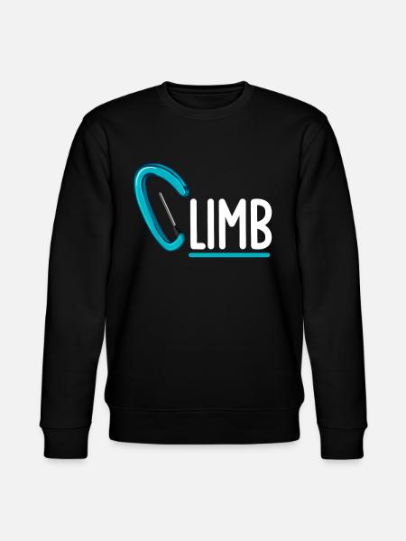 Klettern Mountain Boulder Climble Kletterer - Stanley/Stella Unisex Bio-Sweatshirt CHANGER - Schwarz