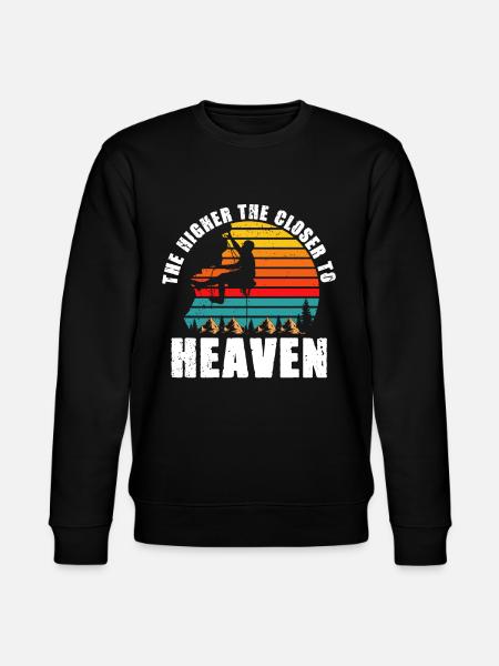 Climbing Mountain Boulder Climble Climber - Stanley/Stella CHANGER Unisex Organic Sweatshirt - black