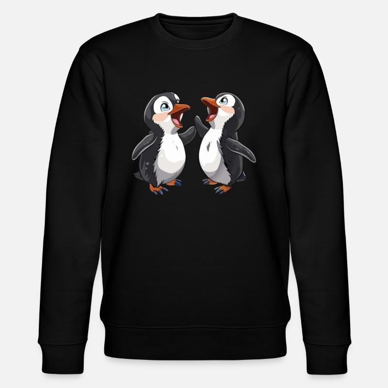 Pingouin Kawaii Pingouin mignon - Sweat bio CHANGER Stanley/Stella Unisexe - noir