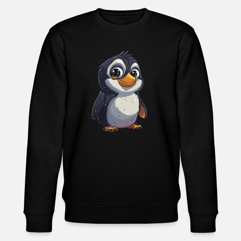 Pingouin Kawaii Pingouin mignon - Sweat bio CHANGER Stanley/Stella Unisexe - noir