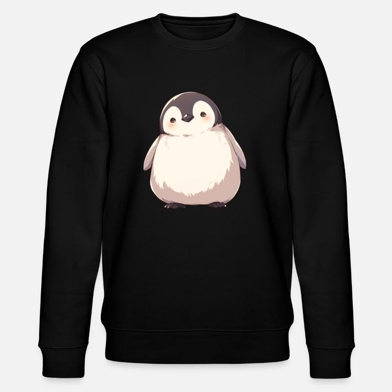 Pingouin Kawaii Pingouin Mignon - Sweat bio CHANGER Stanley/Stella Unisexe - noir
