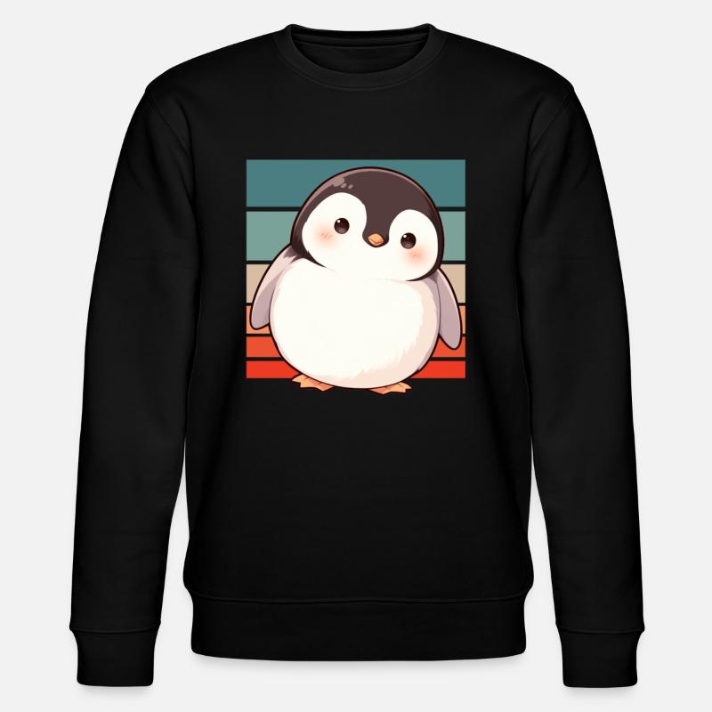 Pingouin Kawaii Pingouin Mignon - Sweat bio CHANGER Stanley/Stella Unisexe - noir