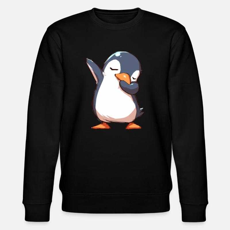 Penguin Polling Kawaii Penguin Cute - Stanley/Stella CHANGER Unisex Organic Sweatshirt - black