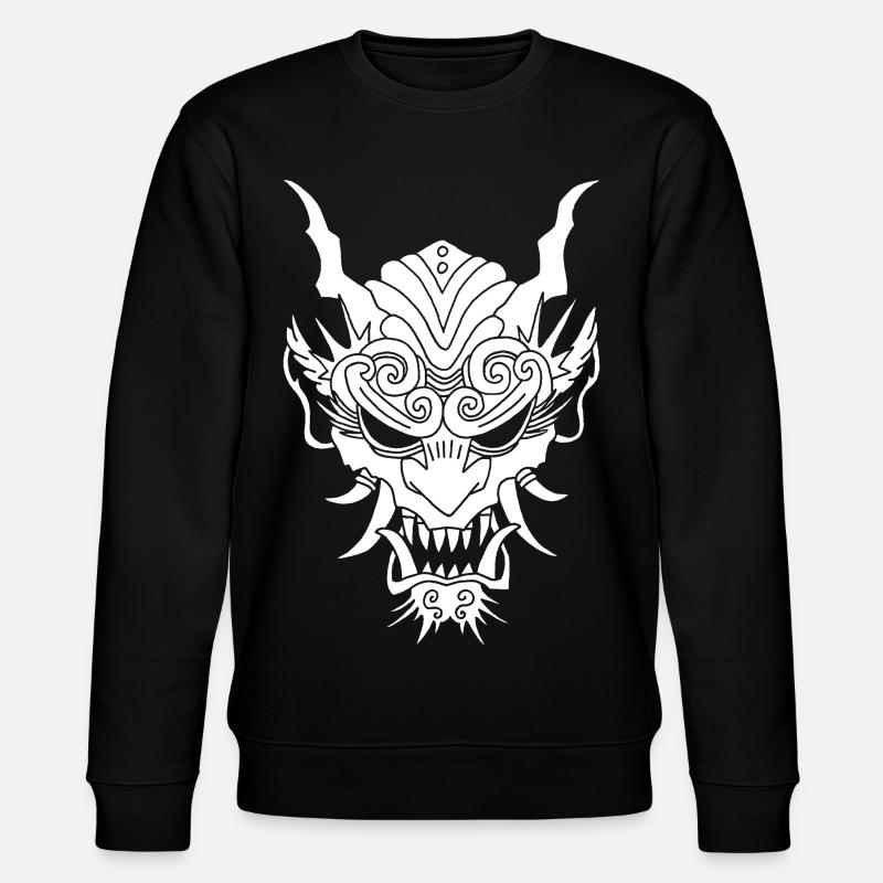 white gothic demon - Stanley/Stella CHANGER Unisex Organic Sweatshirt - black