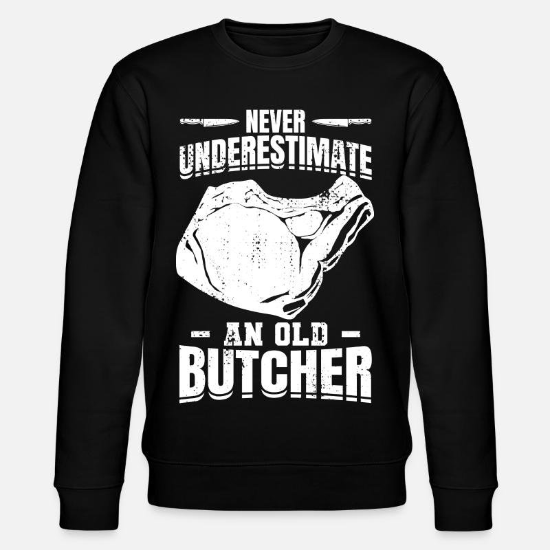Metzger Großvater - Stanley/Stella Unisex Bio-Sweatshirt CHANGER  - Schwarz