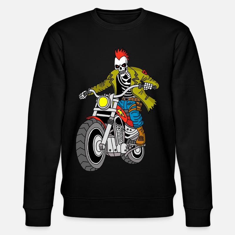 The Biker from Hell - Stanley/Stella CHANGER Unisex Organic Sweatshirt - black