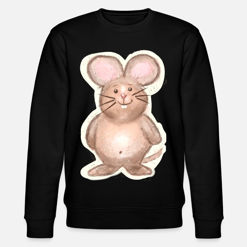 Maus - Stanley/Stella Unisex Bio-Sweatshirt CHANGER  - Schwarz