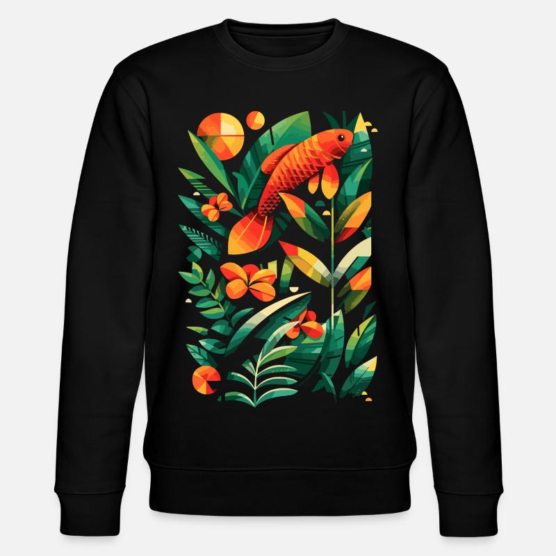 Graphique de pêche - Sweat bio CHANGER Stanley/Stella Unisexe - noir