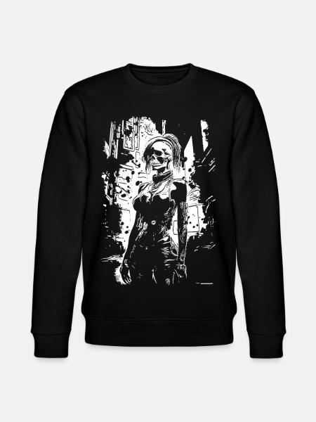 Skull Face Urbanheld - Stanley/Stella Unisex Bio-Sweatshirt CHANGER  - Schwarz