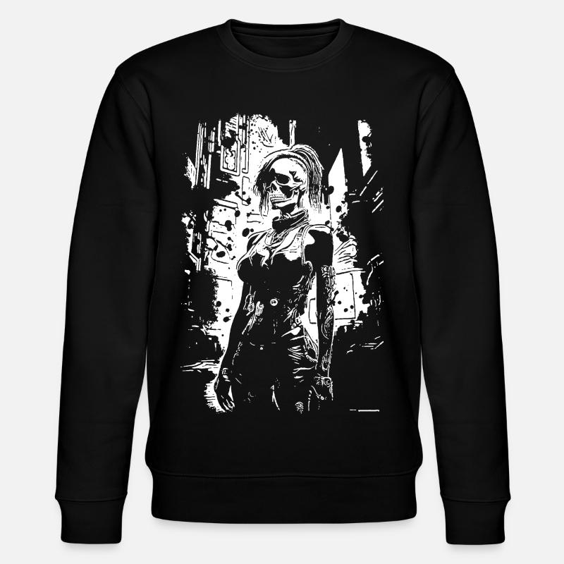 Crâne Visage Urban Hero - Sweat bio CHANGER Stanley/Stella Unisexe - noir