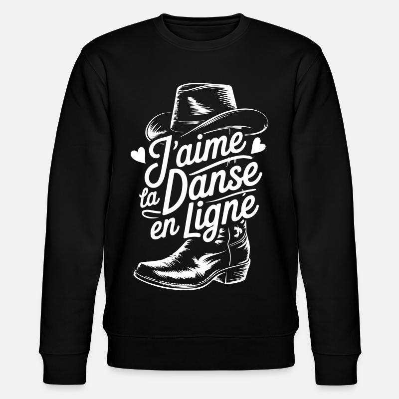 Cowboy Line Dancing I Like - Stanley/Stella CHANGER Unisex Organic Sweatshirt - black