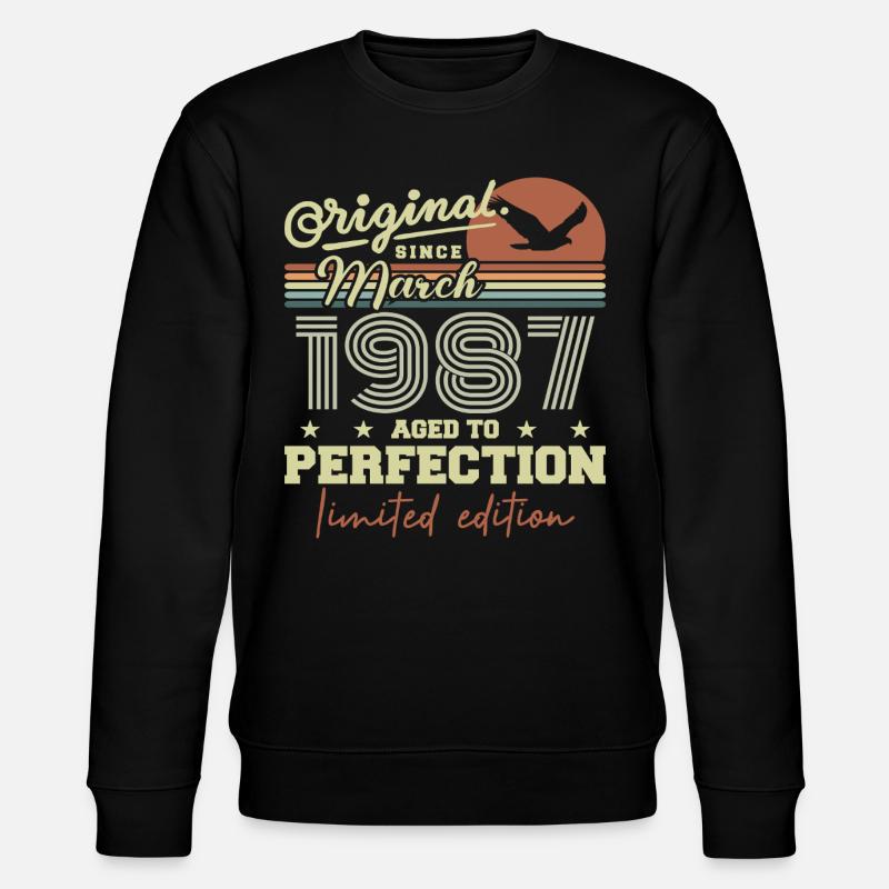 Anniversaire Mars 1987 - Sweat bio CHANGER Stanley/Stella Unisexe - noir