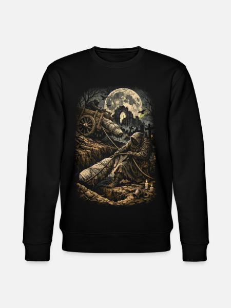 Friedhof Goth Humor - Stanley/Stella Unisex Bio-Sweatshirt CHANGER  - Schwarz