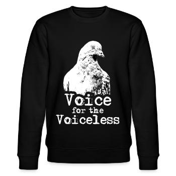 Voice for the Voiceless - Stanley/Stella Unisex Bio-Sweatshirt CHANGER  - Schwarz - Vorne - Nik (191cm) & Marisol (170cm)