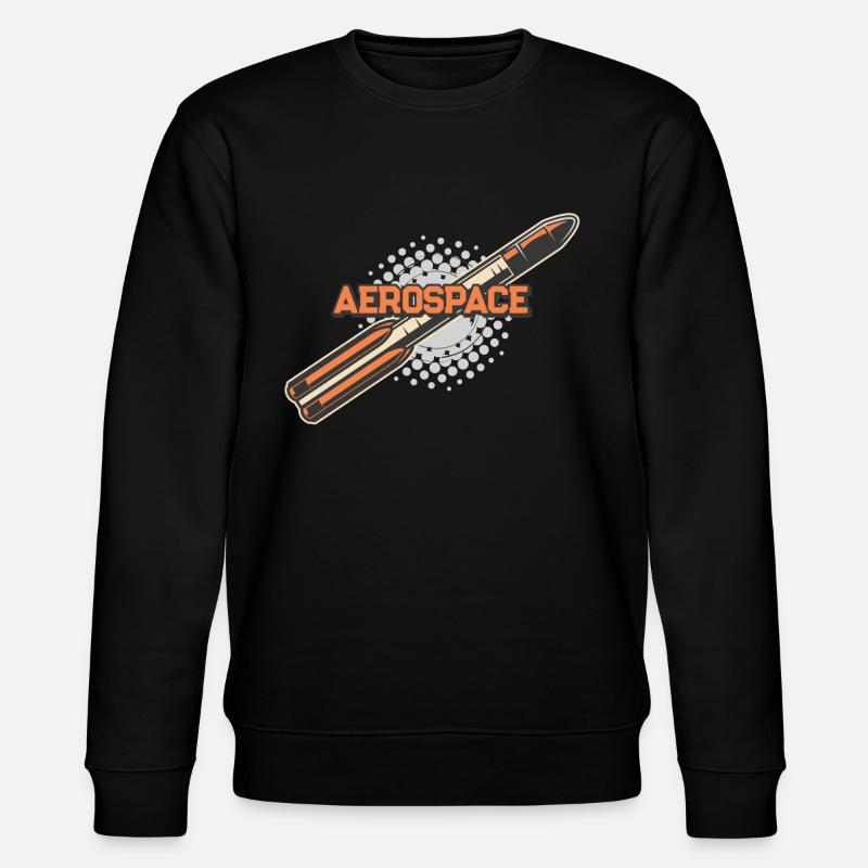 Aerospace Weltraum Rakete - Stanley/Stella Unisex Bio-Sweatshirt CHANGER  - Schwarz