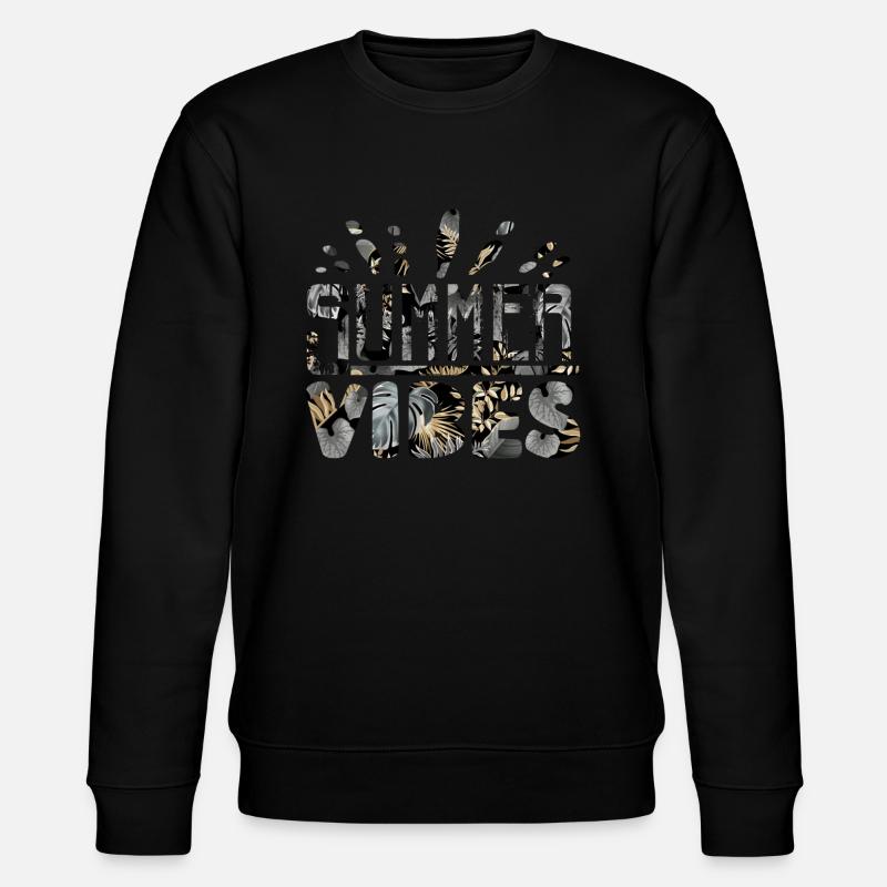 Summer Vibes Strand Urlaub - Stanley/Stella Unisex Bio-Sweatshirt CHANGER  - Schwarz