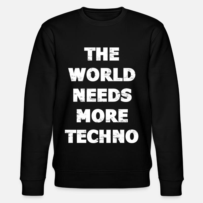 Techno - Stanley/Stella Unisex Bio-Sweatshirt CHANGER  - Schwarz